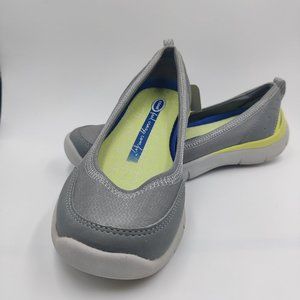 Dr Scholls  Grey Sporty Ballet Flats Women Size 6